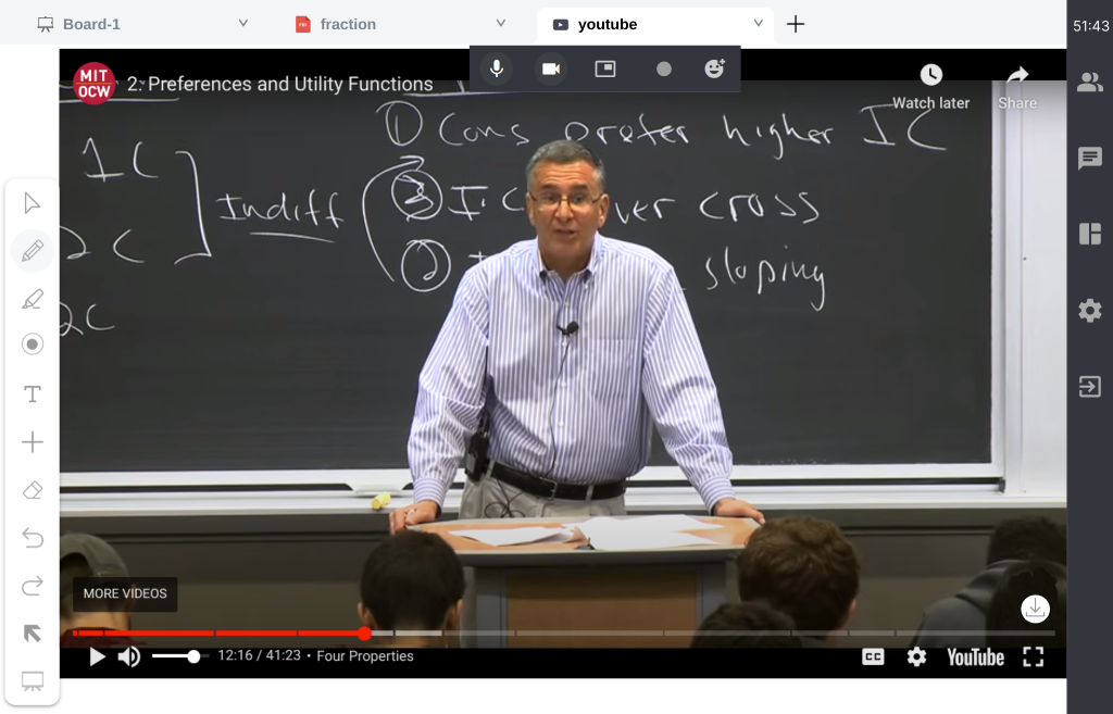 youtube in live classroom